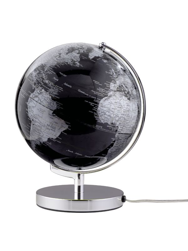 Globe with Light Terra Black Light Emform